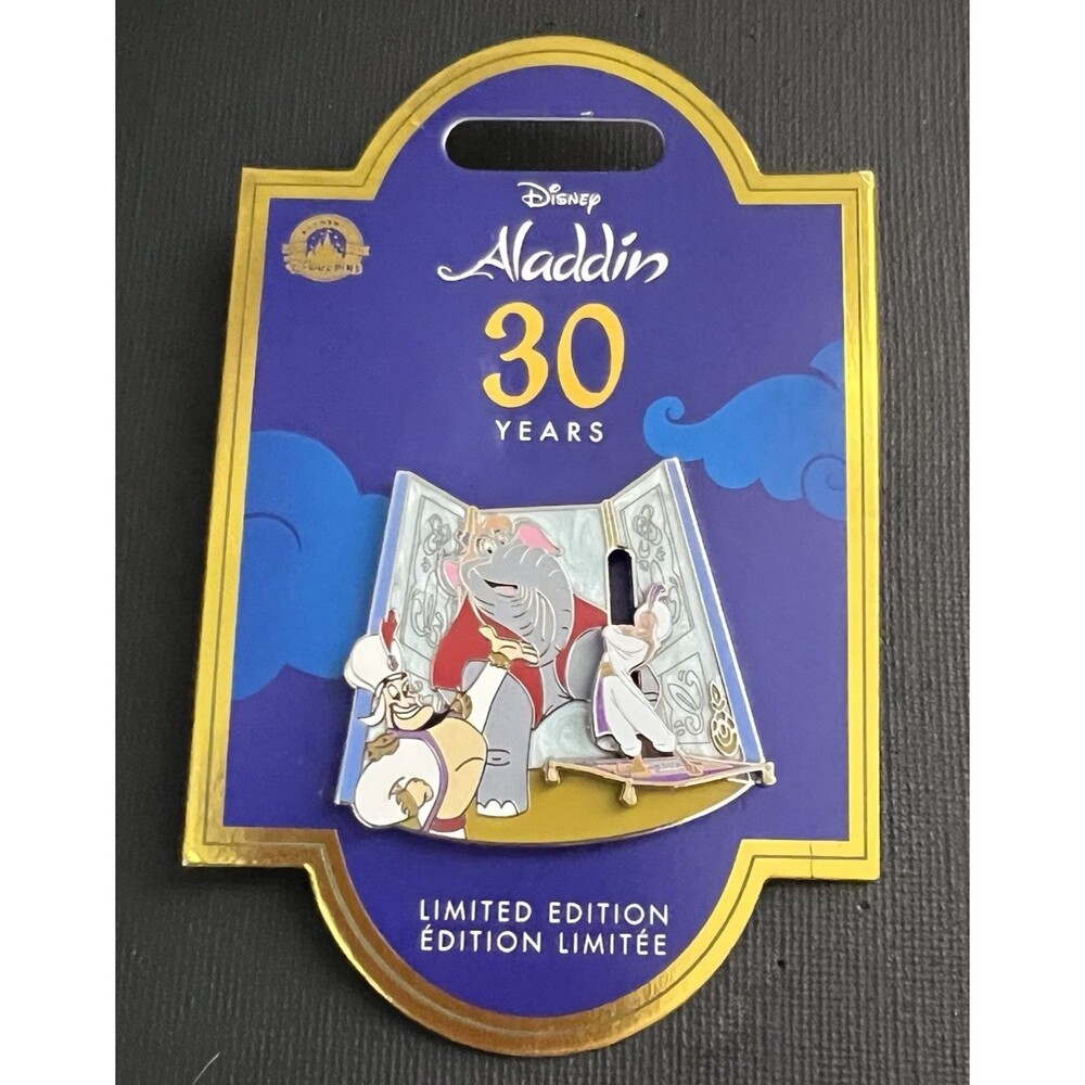 Walt Disney Parks Celebrating 30 Years Aladdin Abu Genie Slider Pin LE 4000
